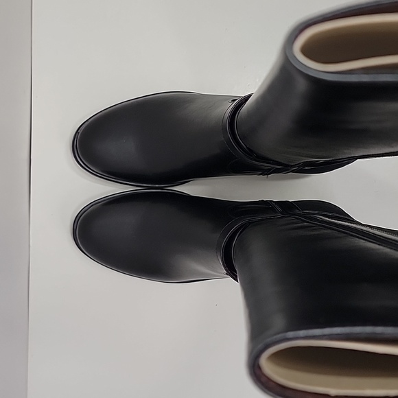 TOMMY HILFIGER NEW BLACK KNEE HIGH BOOTS SZ 7.5 - Picture 10 of 12